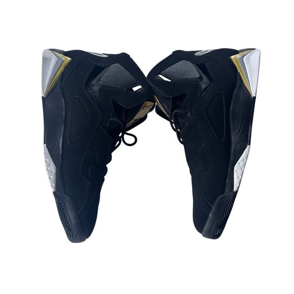 Jordan True Flight Men Size 13 Black Gold Basketball Sneakers Shoes 342964 070 - Picture 6 of 10